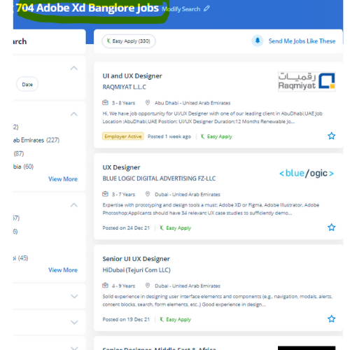 Adobe XD internship jobs in Mesaieed