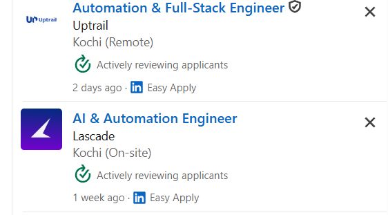 AI Automation with n8n & Make.com internship jobs in Mesaieed
