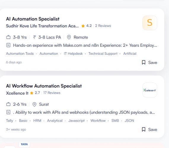 AI WhatsApp Automation internship jobs in Al Rayyan