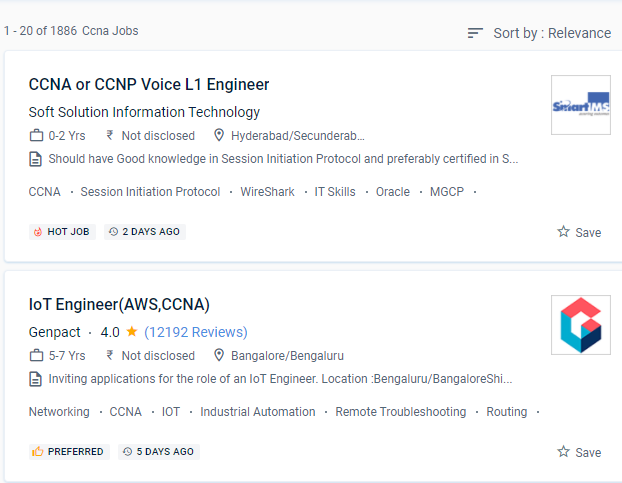 CCNA internship jobs in Doha