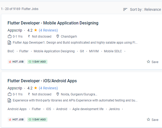 Flutter internship jobs in Dukhan