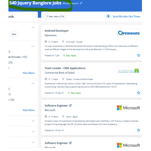 JQuery internship jobs in Doha