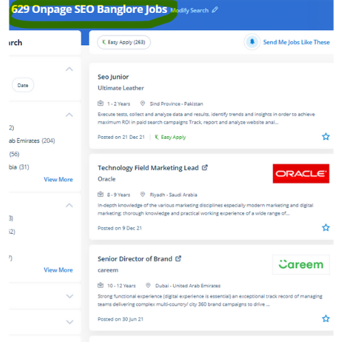 On-Page SEO internship jobs in Mesaieed