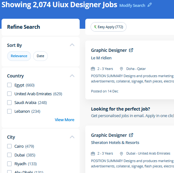 UI/UX Design internship jobs in Al Wakrah