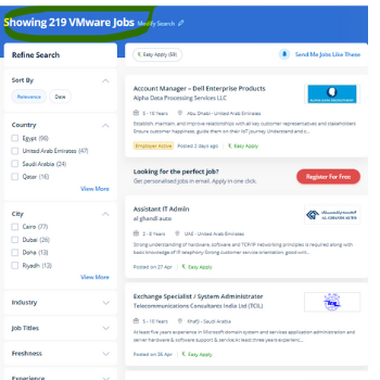 Vmware internship jobs in Mesaieed