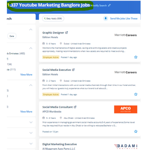 YouTube Marketing internship jobs in Dukhan